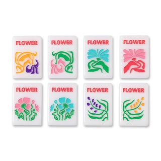 Amahj Signature Engraved Tile Set: White