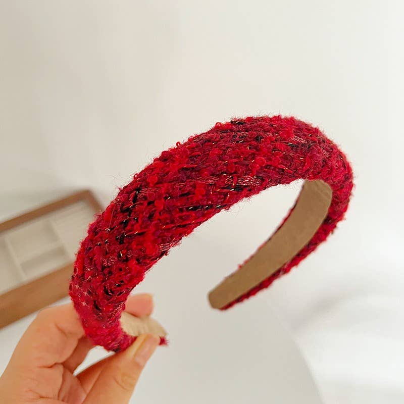 Red Plaid Headband