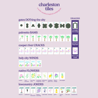 Charleston Tiles- A South Carolina Inspired Mahjong Set