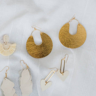 Vintage Gold Leo Earrings