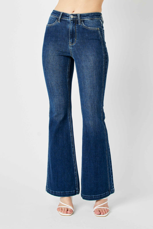 HW Angled Side Seam Detail Flare: DK / 5(27)