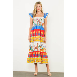 Lisette Animal Print Maxi Dress