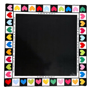 Margo Rebecca Mahjong Mat: Black