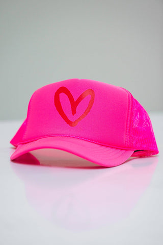 Imperfect Heart Trucker Hat - Classic Colorways: Camo/Red