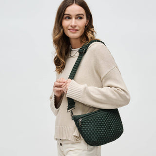 Ethereal - Woven Neoprene Crossbody Bag: Nude