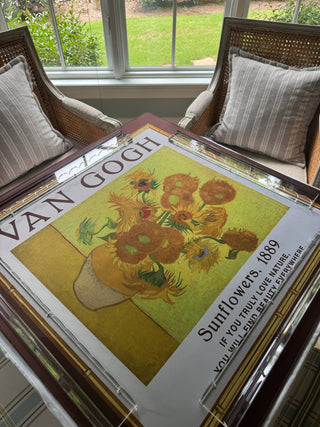 NEOPRENE Van Gogh Reversible Mahjong Mat – Starry Museum: Rozen | Roses