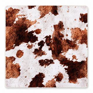 Highland Cow Hide Safari Club Mahjong Mat