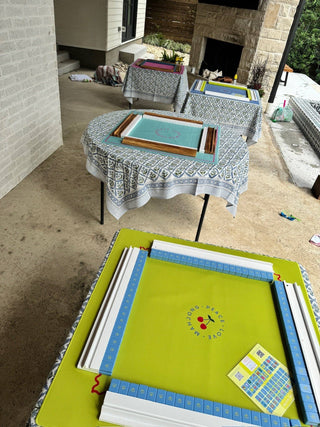 Peace Love Mahjong Mod Tiles - French Blue