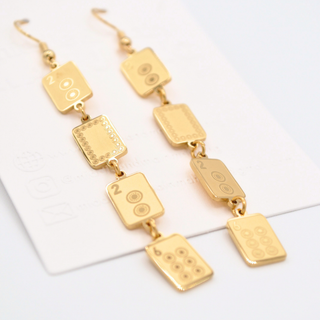 New Year Mahjong Earrings