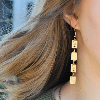 New Year Mahjong Earrings