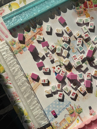 Farmers Market Mahjong Mat | Double-Sided  Mahjong Mat