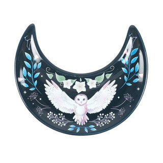 Crescent Moon Owl Dice Dish