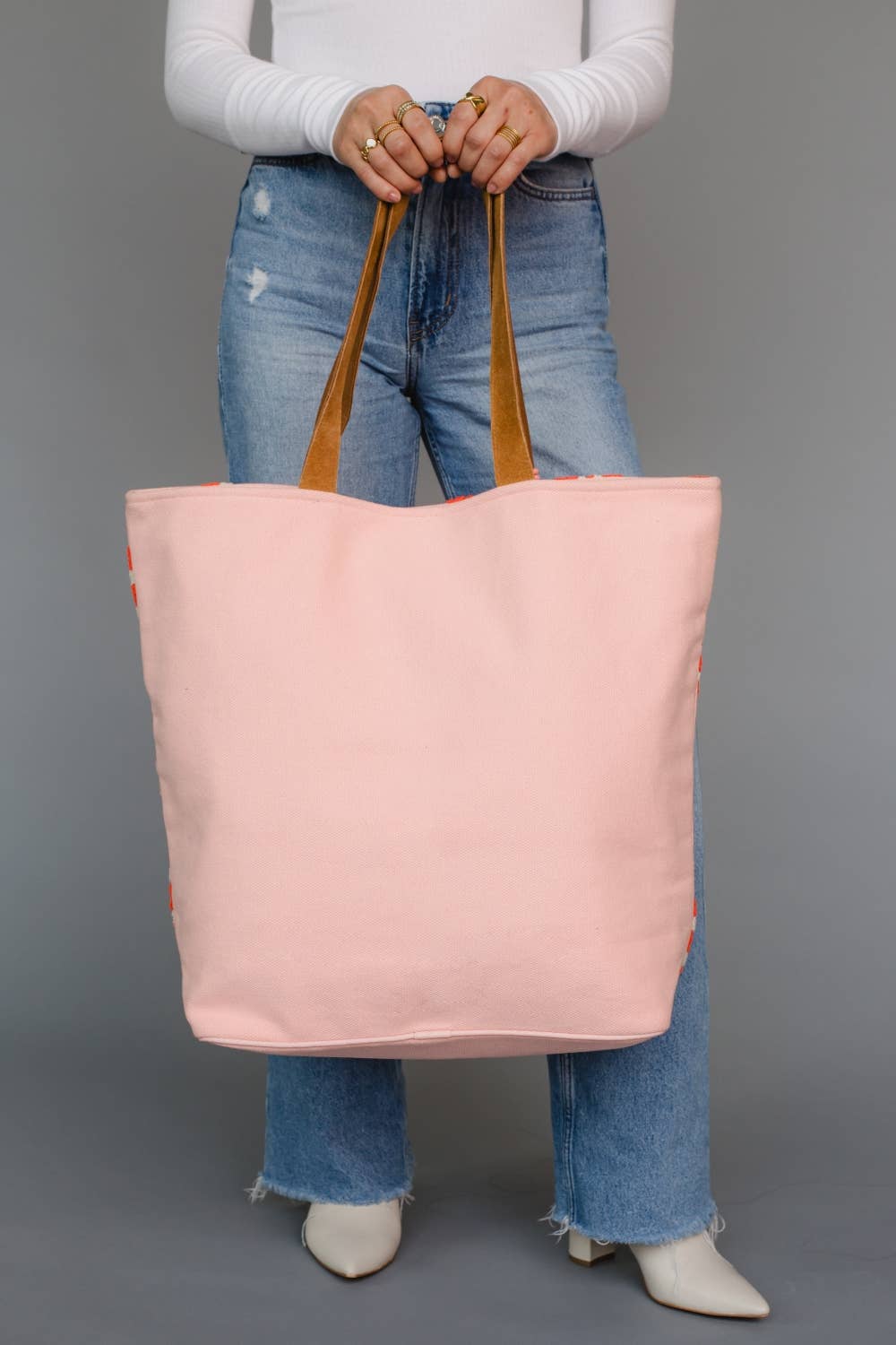 Pink Candy Cane Tote