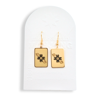 Mahjong Flower Power Earrings