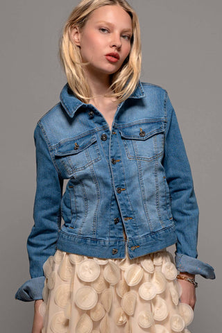 Classic Denim Trucker Jacket : LT BLUE / S-2/M-2/L-2