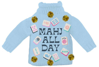 Mahj All Day Wine Sweater
