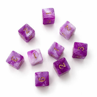 Orchid Pearl Mahjong Specialty Dice (Set of 2)