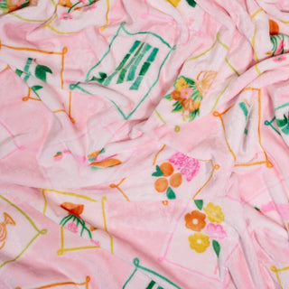 Snuggle Up Plush Blanket–It's Mahj Time