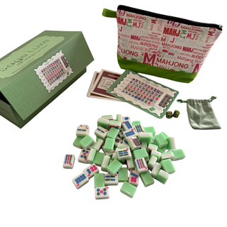 Sage Luxe Mahjong Tile Set