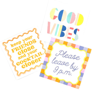 Festive Party Funny Napkins | Please Leave By 9P.M.