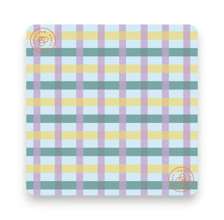 Pink Cabana Plaid Mahjong Mat