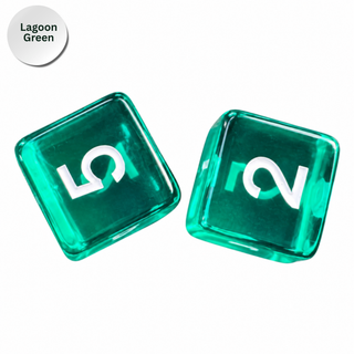 Colorful Jelly Translucent Mahjong Dice Gift Ready : Pretty Purple