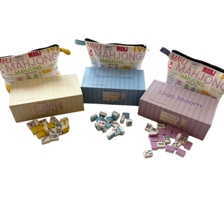 Mahjong Studios – American Mahjong Tile Set Yellow Lilac Ocean Blue: Rose Dragon