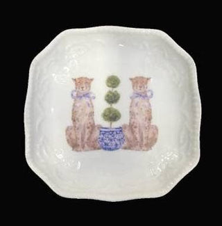 Leopards Porcelain Bon Bon Tray