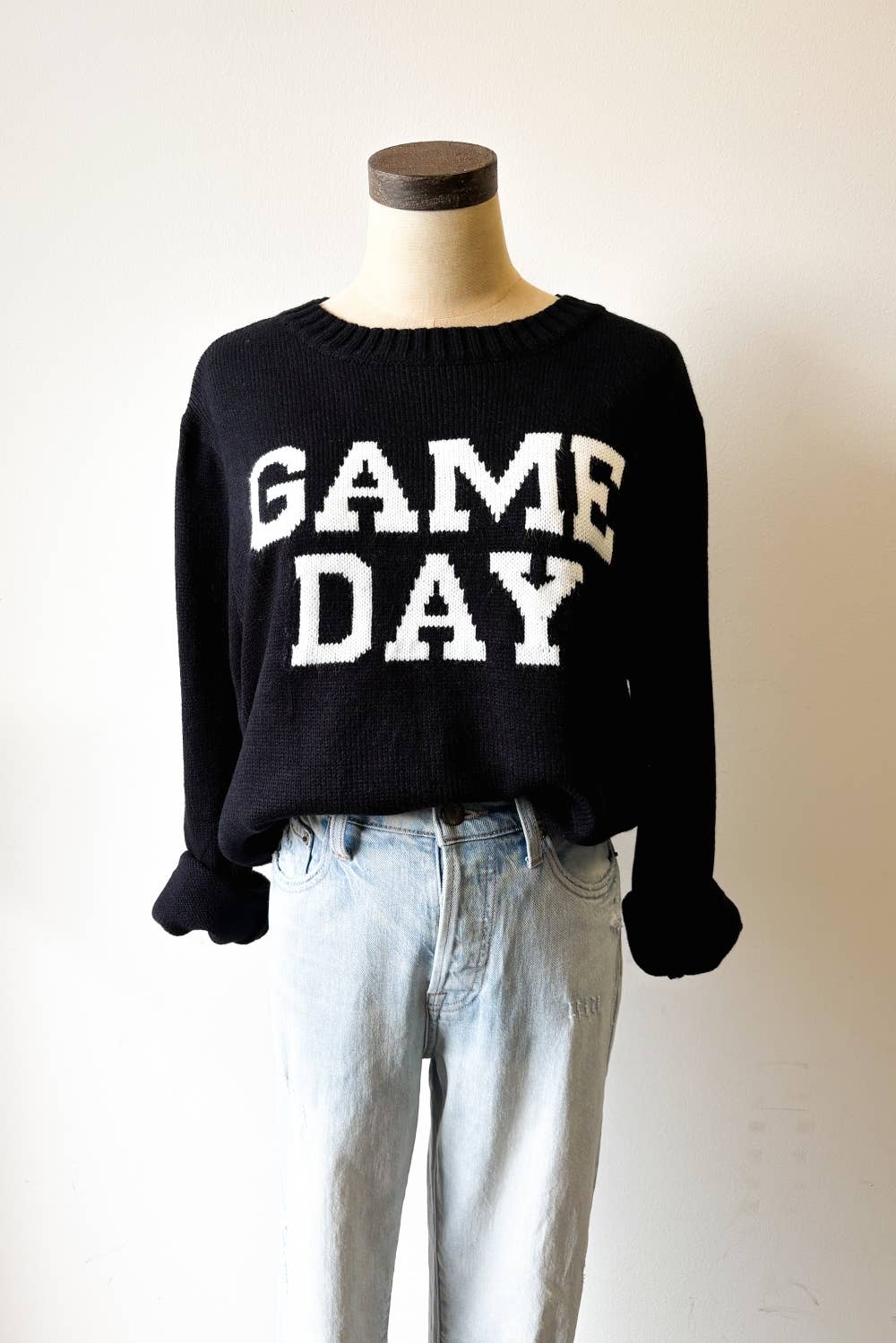 Game Day Sweater : Black