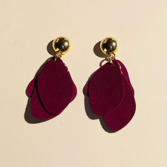 Garnet Suede Weston: Gold