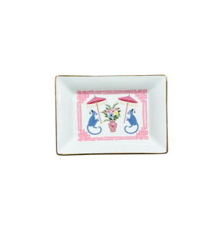 Cheeky Monkeys Parasols and Potted Plant Dice Dish
