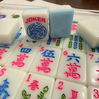 Mahjong Tiles - Blue Edition – American Mahjong Tile Set (166 Tiles) 2-Color Blue