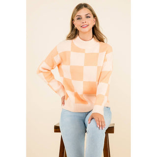 Kelly Checkered Sweater: MINT
