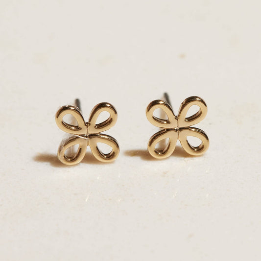 Gold Signature Studs: One Size