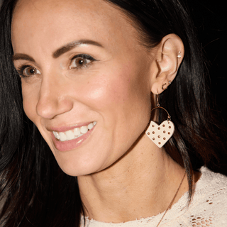 Harlow Earrings: White