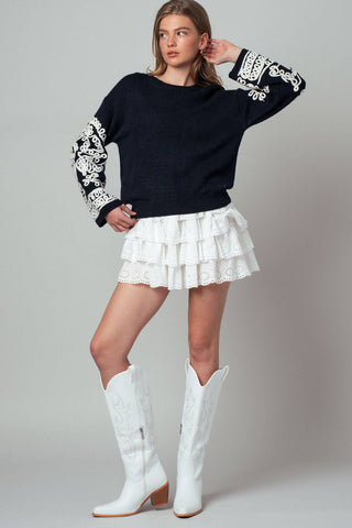 Allie Embroidered Sweater
