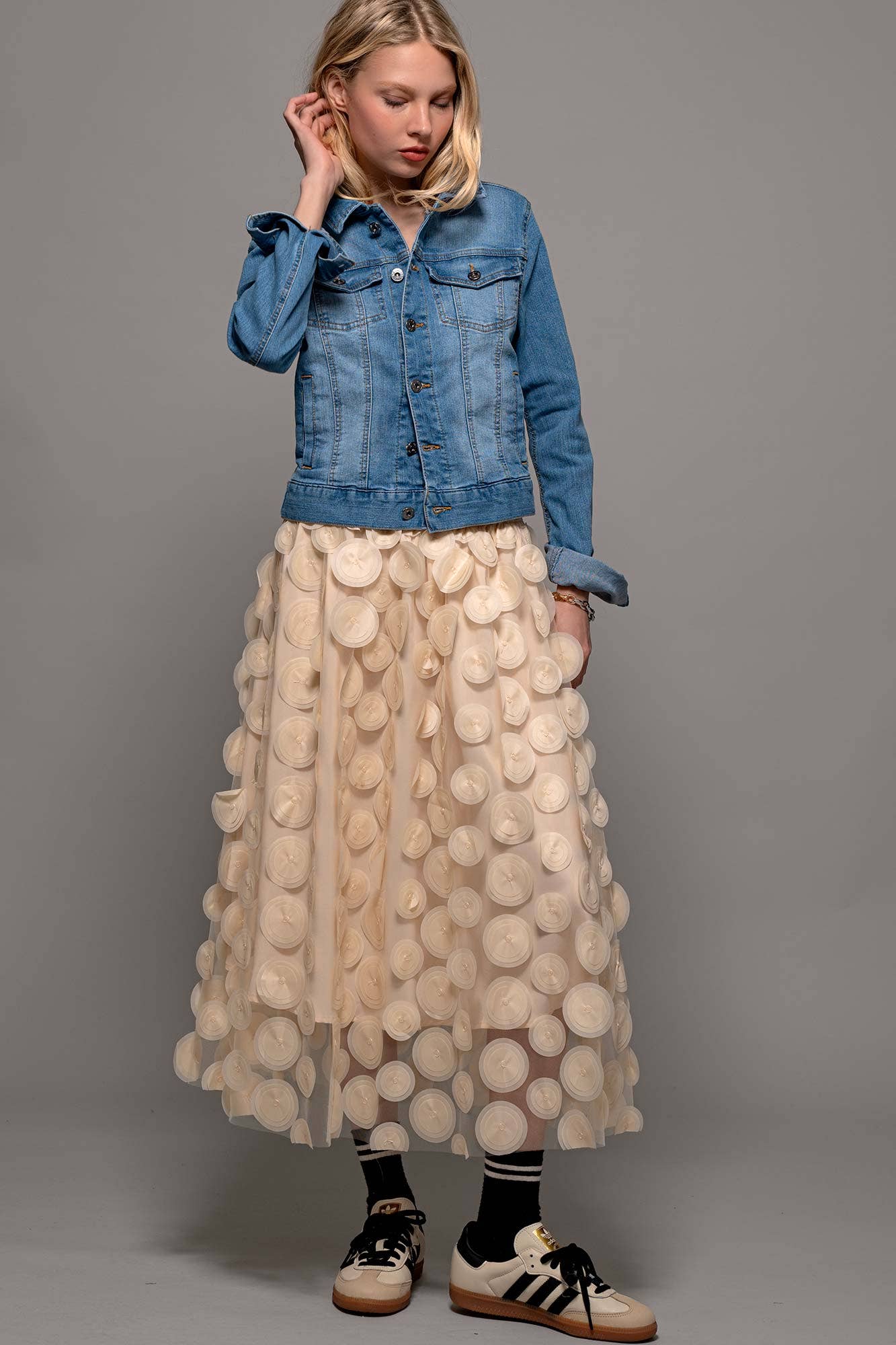 Classic Denim Trucker Jacket : LT BLUE / S-2/M-2/L-2