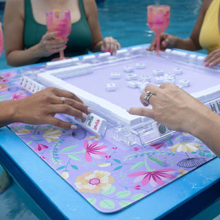Mahjong Lavender Floral Mat