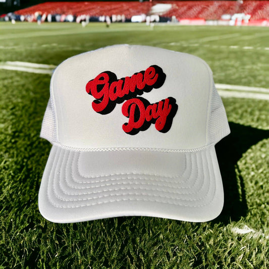 Game Day Trucker Hat: White