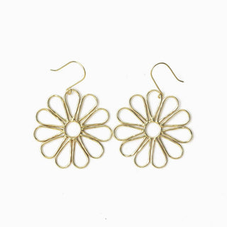 Stella Big Daisy Dangle Earrings