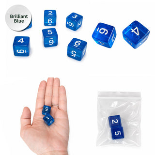 Colorful Jelly Translucent Mahjong Dice Gift Ready : Pretty Purple