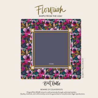 Britt Mills Neoprene Mahjong Mats Pre-Order: Flourish