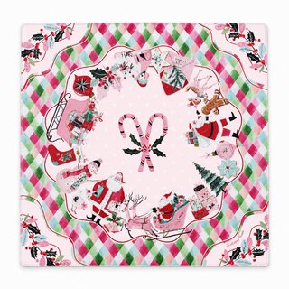 Holly Jolly Double-Sided Leatherette Mahj Mat