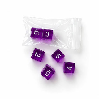 Pretty Purple Jelly Mahjong Specialty Dice