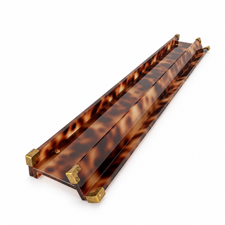 Tortoise Acrylic Mahjong Rack Set — Straight Pushers