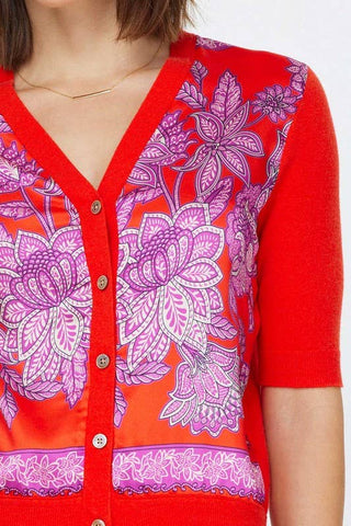 Paisley Floral Printed  Cardigan
