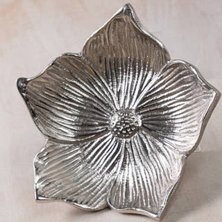 Silver Flower Dice Dish