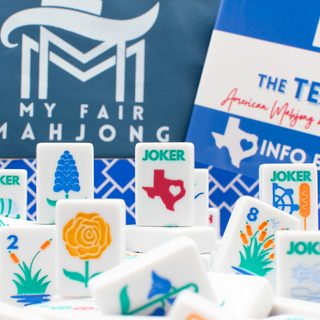 THE TEXAS SERIES  |  Mahjong with Lone Star Flair  |  Mesquite White Tile Set