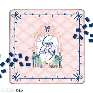 Mahjong Mat 31", Neoprene, Holiday, Christmas, Winter: Sugar Plum / Neoprene without bag