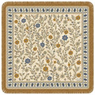 Tala Mahj The Sonoma Mahjong Mat - Wildflowers with Suede Fringe